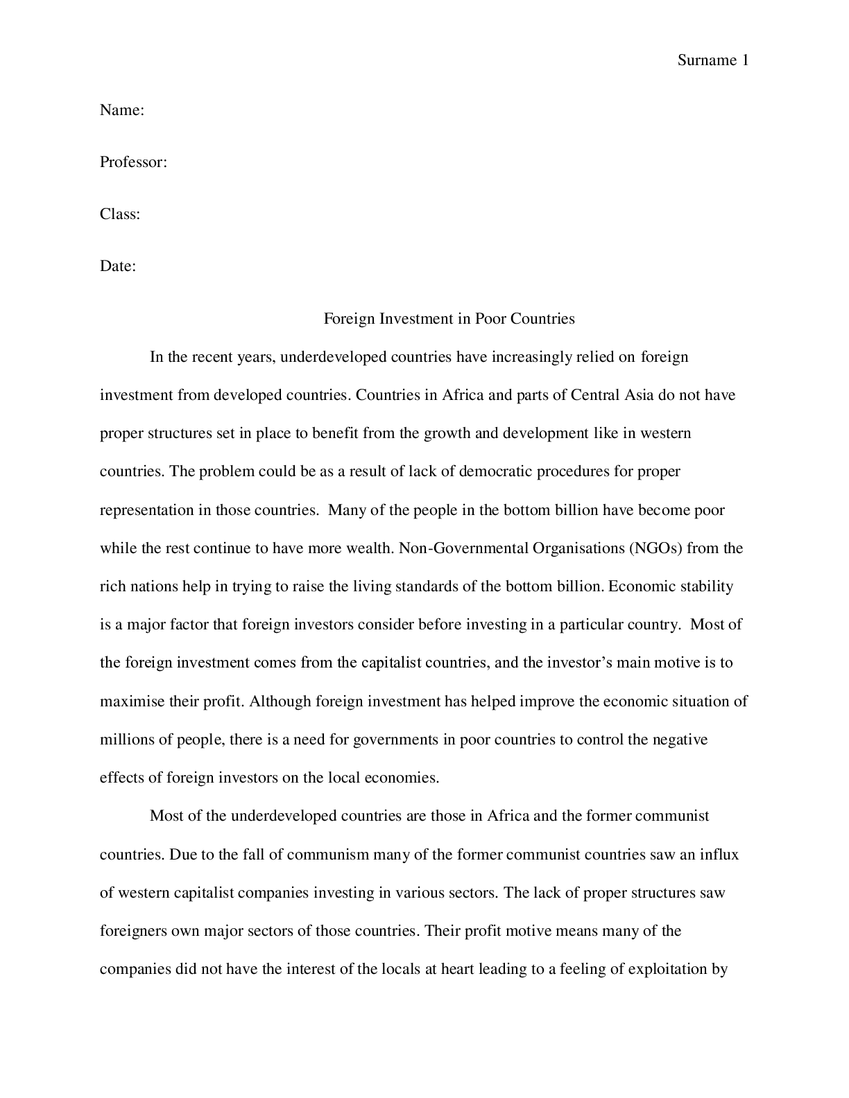 Preview image for Foreign Investment in Poor Countries